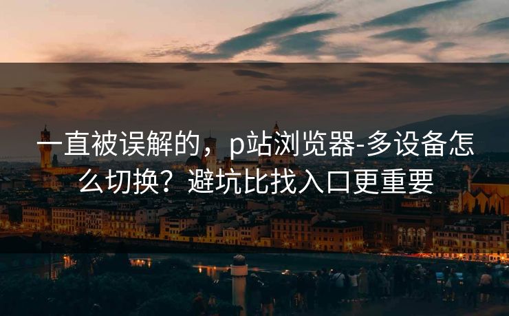 一直被误解的，p站浏览器-多设备怎么切换？避坑比找入口更重要