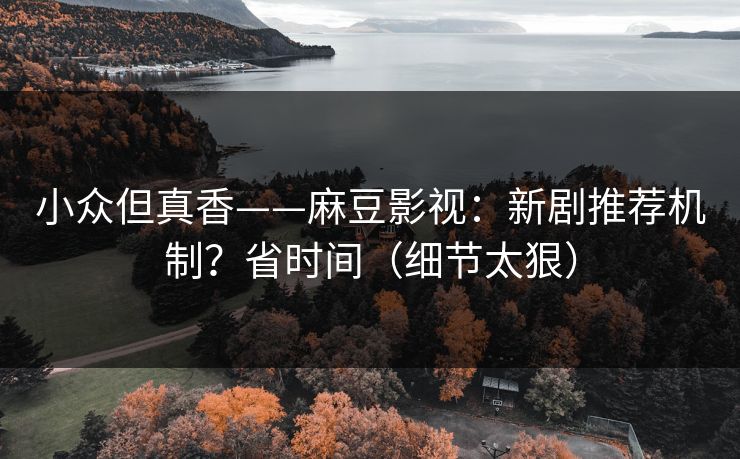 小众但真香——麻豆影视：新剧推荐机制？省时间（细节太狠）