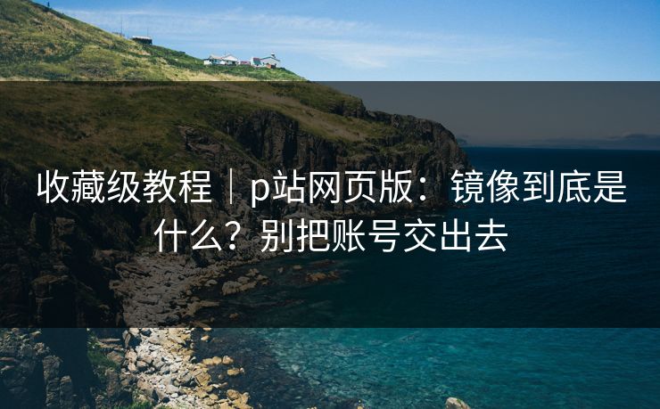 收藏级教程｜p站网页版：镜像到底是什么？别把账号交出去